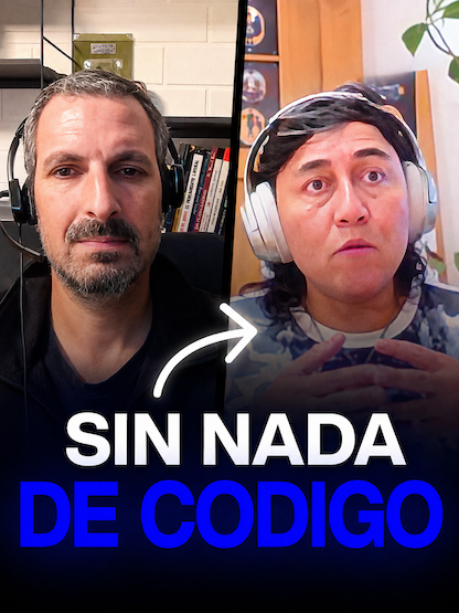 Episodio podcast Pioneros IA: Mabel cuenta su camino de las telecomunicaciones a la inteligencia artificial sin programar