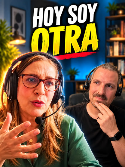 Cristina Pineda y Pocho Costa conversan en el podcast; portada del episodio sobre agentes de IA