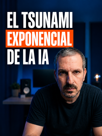 Pocho Costa junto al texto El tsunami exponencial de la IA